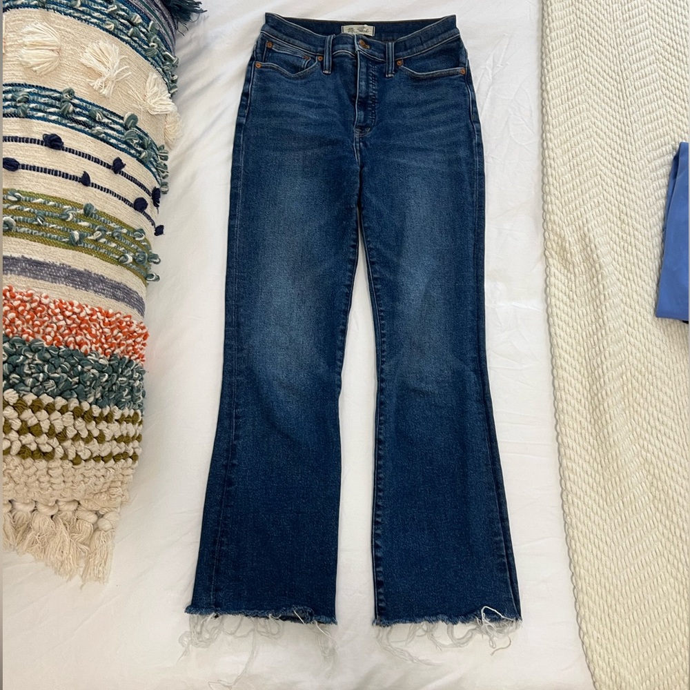 Madewell dark wash Cali Demi boot